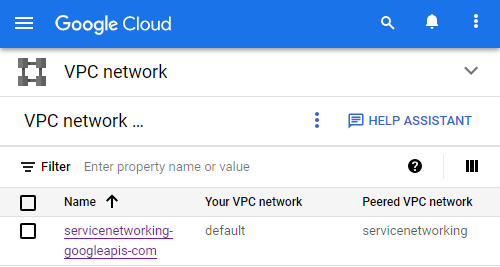 VPC peering connection with servicenetworking.googleapis.com
